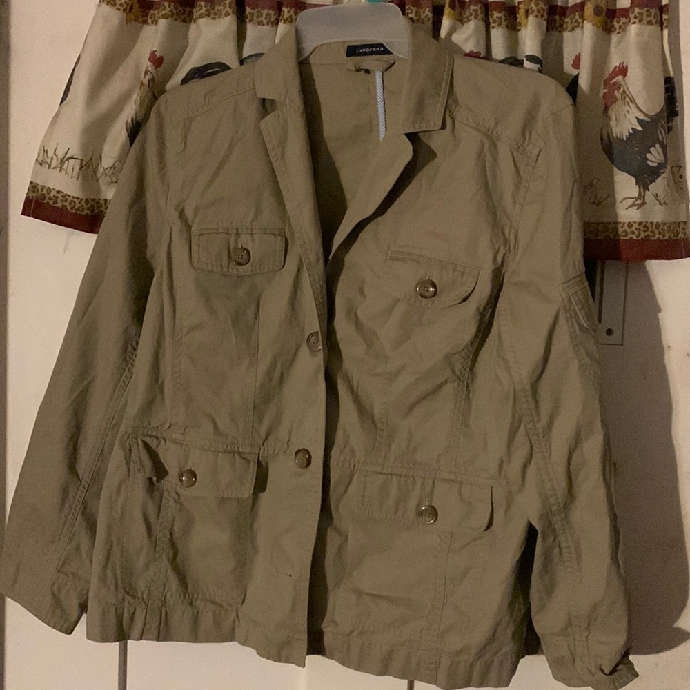 Lands End Tan Jacket